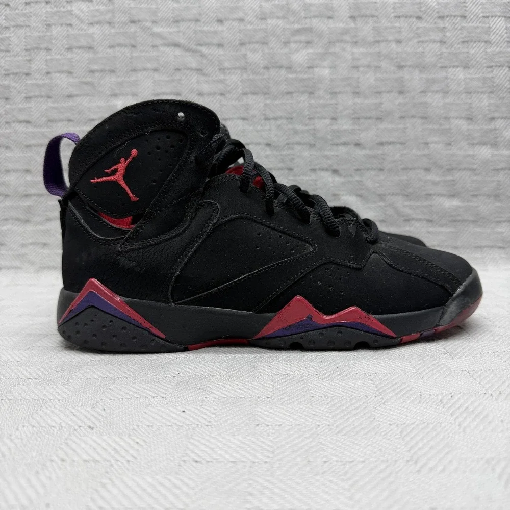 Nike Air Jordan 7 Retro Raptors GS Kids 5.5y Black Basketball 304774-018